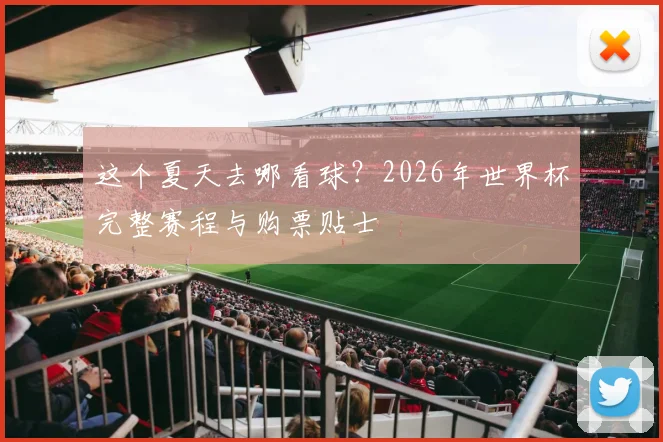 这个夏天去哪看球?2026年世界杯完整赛程与购票贴士